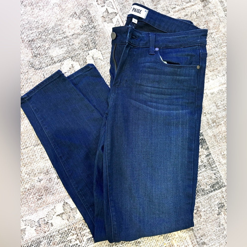 PAIGE Dark Blue Skinny Jeans